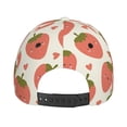 thumbnail image 6 of Daiia Hand Drawn Strawberry print Baseball Cap Men Women Golf Dad Hat Adjustable Original Classic Low Profile Hat Unconstructed Plain Cap, 6 of 9