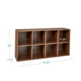 thumbnail image 4 of Best Choice Products 8-Cube Bookshelf, 11in Display Storage System, Organizer w/ Removable Back Panels - Walnut, 4 of 10