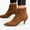 Brown, variant on Women's boots Spring new pointy heel ankle boots fashion leopard print side zipper heel naked boots