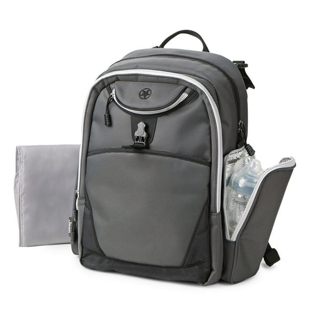 Sac à couches avec bretelles Adventurers de Jeep - Gris et noir, Pour les Nouveau-nés