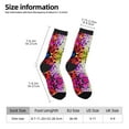 thumbnail image 2 of KLL Colorful Tie Dye Stained Glass 3 Print Cool Socks Men's Women's Crew Socks Funny Crazy Novelty Stockings, 2 of 6
