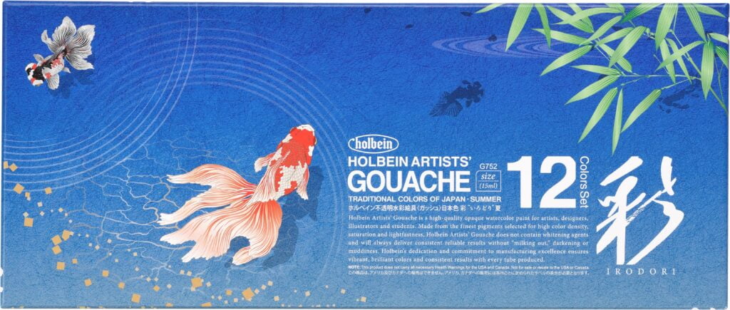 Holbein Irodori Artist Gouache - Set of 12, Summer, 15 ml Tubes