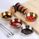 thumbnail image 4 of Tazones De Salsa De Acero Inoxidable Platos De Condimentos Redondos, Mini Platos De Salsa Tazón De Sumidero De Sushi Plato De Aperitivo, Tazones De Salsa De Soja (4 Piezas, Rojo Rosa), 4 of 5