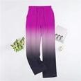 thumbnail image 2 of UAMVSH Women's Fuzzy Pajama Pants Gradient Warm Cozy Pj Bottoms Soft Flannel Fleece Thermal Wide Leg Sleepwear with Pockets, 2 of 5