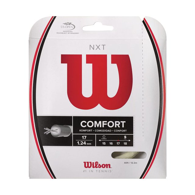 Juego de cuerdas de tenis Wilson NXT 17, color blanco