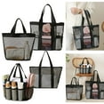 thumbnail image 4 of Easy to clean Mesh Shower Bag Portable Toiletry Organizer Bathroom Storage, 4 of 7