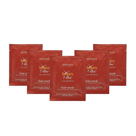 Healing Hair Mask, 5 Pack - Regis DESIGNLINE - Conditioning Treatment Instantly Detangles, Heals, and Conditions Hair (Honey &
