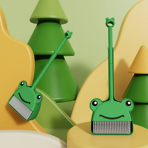 Escoba Y Recogedor De Juguete Con Forma De Pato Amarillo – Set De Limpieza Educativo Para Niños – +3 Años