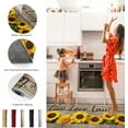 thumbnail image 6 of Anti Fatigue Kitchen Mat Set of 2 Cushioned Kitchen Floor Mats Kitchen Rugs Non Slip Kitchen Runner Rug Floral Yellow Sunflowers on Rustic Wooden Boards (15.7"x23.6"+15.7"x47.2" inches), 6 of 6