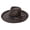Dark brown, variant on Vintage Maillard Homburg Panama Hat Victorian Age Western Porkpie Hat Trilby Top Hat for Dinner Outdoor Casual Wear