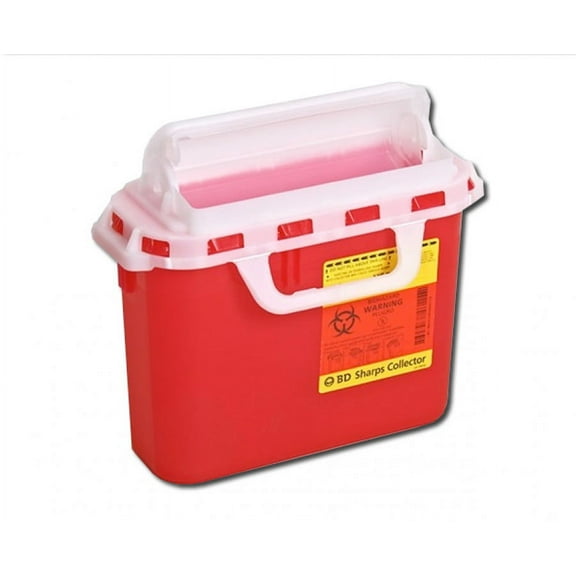 BD Sharps Container, Red - 8.2 quarts, Each