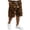 Khaki, variant on Delconic Men Tree Camo Quick Dry Knee Length Casual Cargo Shorts Elastic Drawstring Waist Side Pockets Loose Fit Short Pants For Summer Hunting Fishing Hiking Daily Outdoor Travel Wear Yellow L