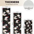 thumbnail image 4 of Black Chicken Rooster Pattern Kitchen Rugs Sets Of 3,Kitchen Runner Rugs Non Skid Washable,Decorative Kitchen Floor Mats for Kitchen,Sink,Laundry,17"x30"+ 17"x47" + 17"x59", 4 of 6