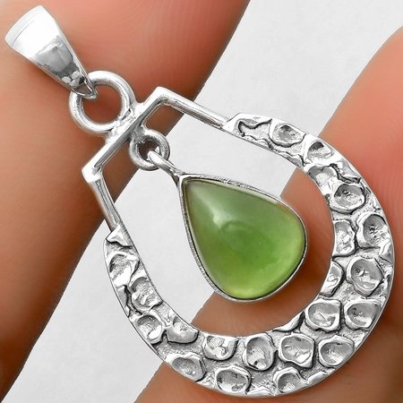 Natural Nephrite Jade - Canada 925 Sterling Silver Pendant Jewelry P-1343 SDP113459