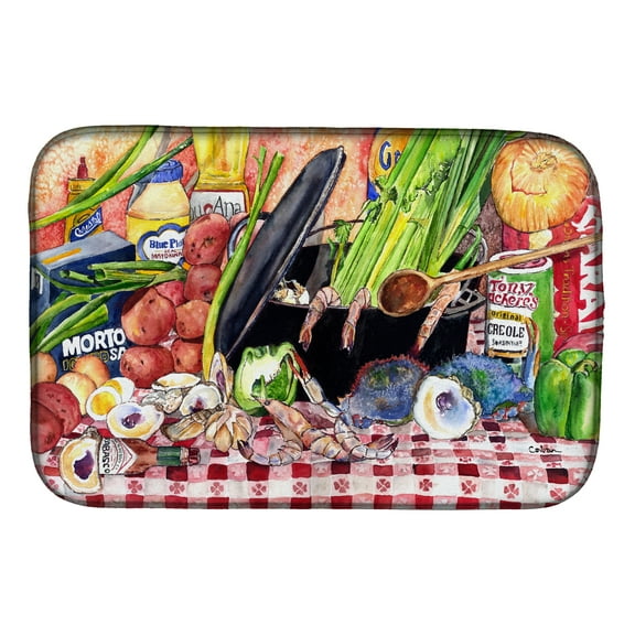 Gumbo and Potato Salad Dish Drying Mat