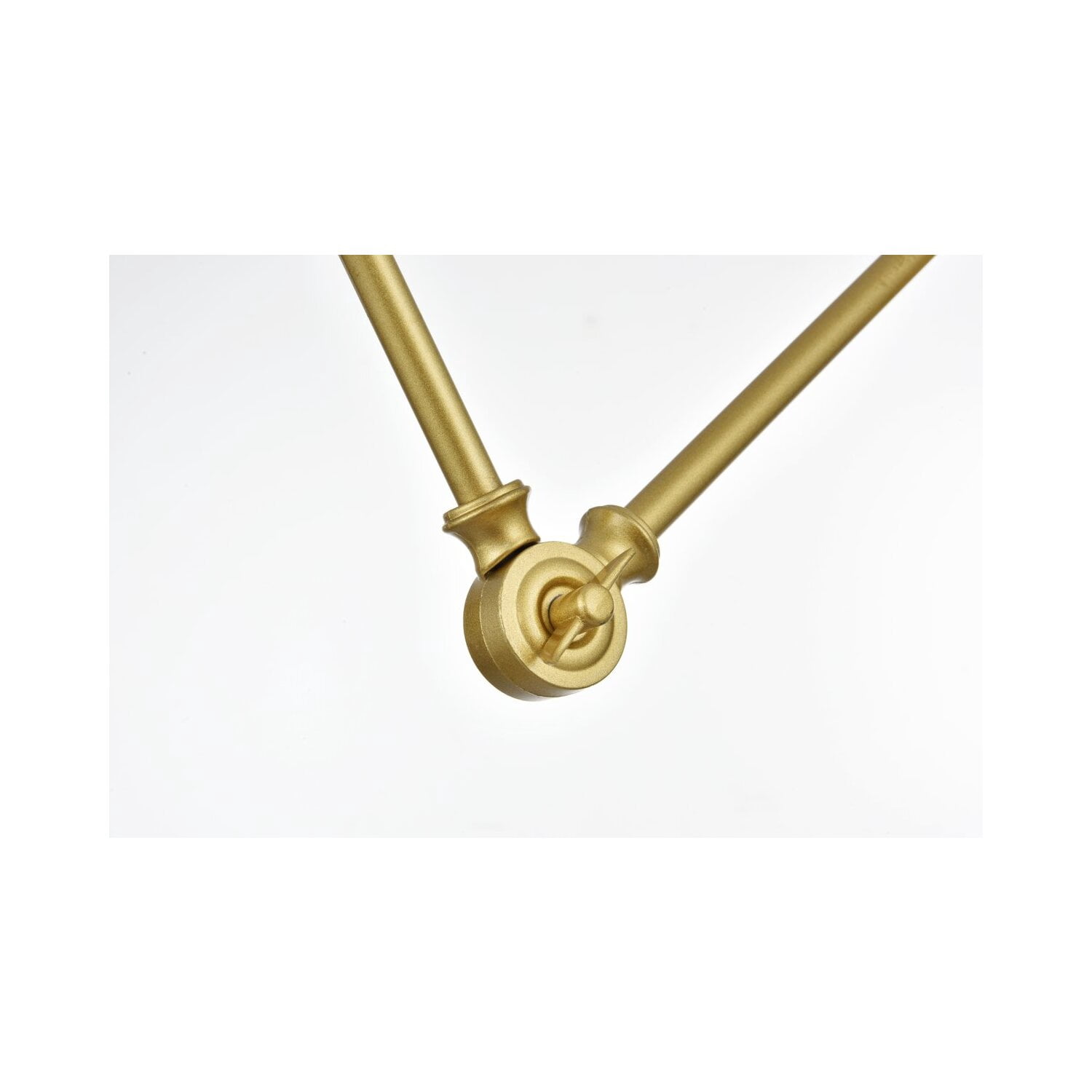 Living District Van 1-Light Metal Plug-in Wall Sconce in Brass