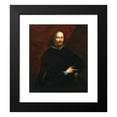 thumbnail image 2 of Valerio Castello 12x14 Black Modern Framed Museum Art Print Titled - Portrait of a Gentleman, 2 of 5
