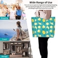 thumbnail image 4 of Yiaed Lemon Blue Print Handbag for Women Tote Purse Shoulder Bag Large Fashion Hobo Purse Handbag Shopping Tote, 4 of 5