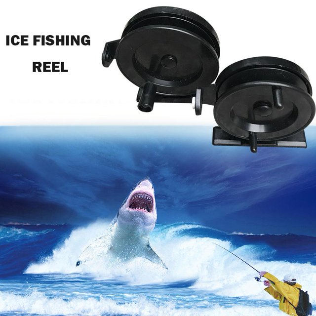 Pesca Carretes de pesca de hielo de plástico para invierno Rueda de lanzamiento de carrete de pesca con mosca duradera (5 cm) Ehuebsd Para Estrenar