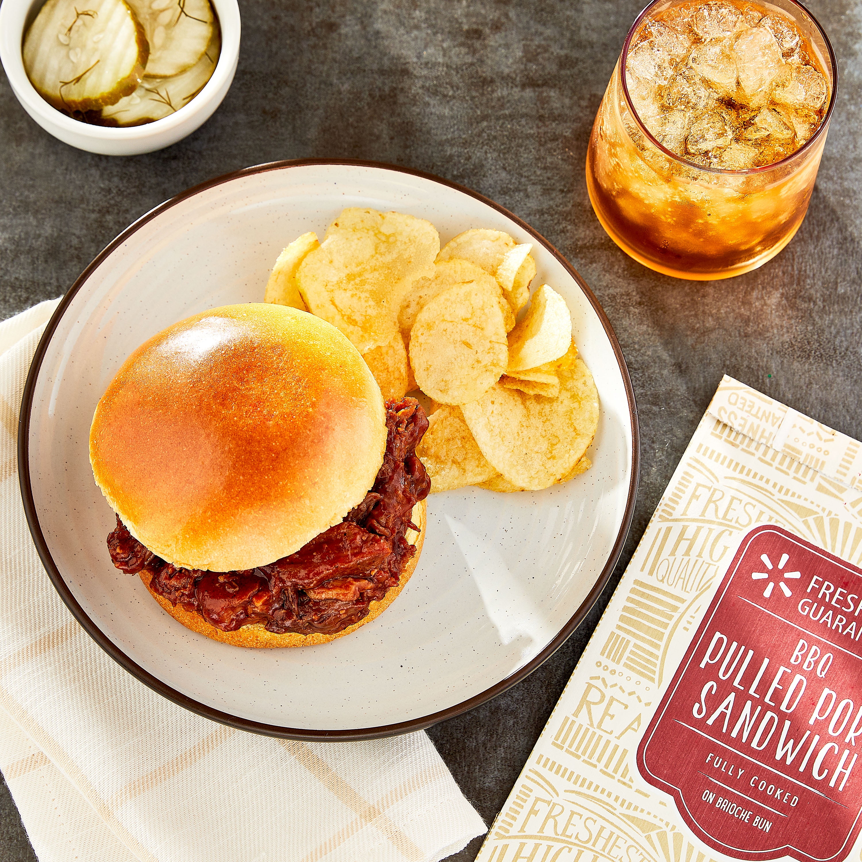 Breakfast Sandwich Pulled Pork Sandwich With Cheese Freshness Guaranteed  Hot Ready-to-Eat BBQ Pulled Pork Sandwich