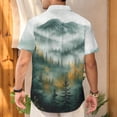 thumbnail image 5 of adaychics Men's Hawaiian Shirts Pine Tree Short Sleeve Lapel Button Up Beach Shirts Summer Clothes for Leisure, 5 of 7