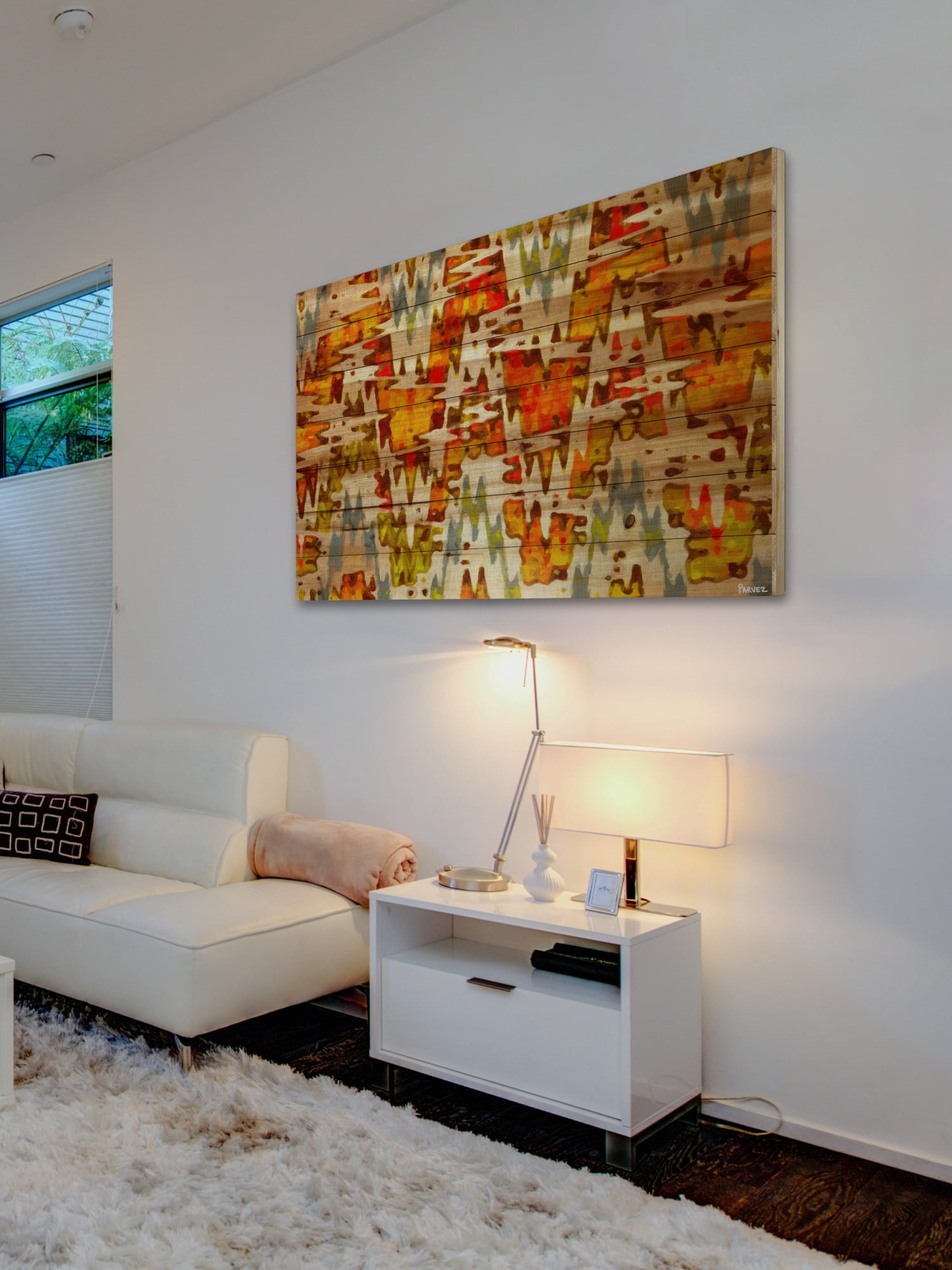 Parvez Michel Inc Parvez Taj - Norwegian Wood Painting Print on Natural Pine Wood
