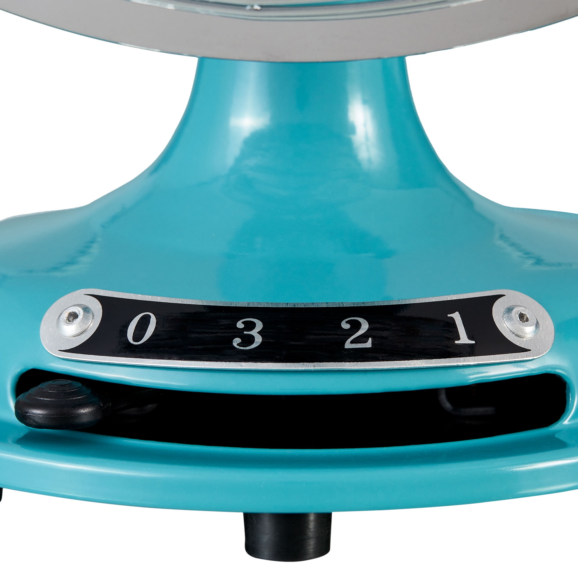 Better Homes & Gardens 8" 3-Speed Aqua Haze Retro Metal Tiltable-Head Oscillating New Table Fan