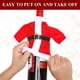 thumbnail image 4 of 8 juegos de fundas navideñas para botellas de vino Bolsas para botellas de vino W Rojo Verde, 4 of 5