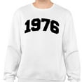 thumbnail image 2 of 1976 College Style Sweatshirt Unisex Large White, 2 of 5