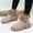 Khaki, variant on Aobny Boots Women Winter Shoes Snow Outdoor Comfortable Zipper Low Heel Ankle Warm Faux Fur Lined Ankle Boots Wide Calf Boots Cold Weather,Black Size 41