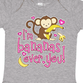 thumbnail image 4 of Inktastic I'm Bananas Over You Boys or Girls Baby Bodysuit, 4 of 5