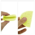 thumbnail image 4 of Unique Bargains 1 Pc Reusable Facial Sponges Oval for Removing Dirt 4.33"x3.15"x0.31" Light Yellow, 4 of 6