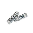 thumbnail image 4 of Womens Diamond Cut Zircon Ring Sterling Silver Inlaid Wedding Engagement Jewelry Elegant Gift For Her Style Up, 4 of 5