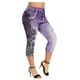 thumbnail image 2 of ICHUANYI ClearanceWomen's Fashion Panel Leggings Summer Capris Leggings Yoga Pants(Purple, XL) ICHUANYI WER20232080503632, 2 of 3