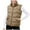 Khaki, variant on Ashirexll Puffer Vest Women, Womens Winter Coats, Solid Color Stand Up Collar Outerwear Zippered Double Pocket Sleeveless Hoodless Parkas