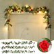 thumbnail image 1 of Xihbxyly Guirnalda de Rosas de Seda con Diseño de Hojas Primaverales, Pvc Suave, Decoración Versátil para El Hogar, Fiestas, Bodas y Ceremonias, 180 Cm de Largo, con Luces., 1 of 2