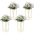 thumbnail image 3 of 4x Metal Flower Stand Gold Column Rack for Stage Balloon Flower Arrangement 60cm, 3 of 7