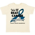 thumbnail image 3 of Inktastic We'll Beat Cancer Together- Colon Cancer Awareness Boys or Girls Toddler T-Shirt, 3 of 5