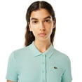 thumbnail image 3 of Lacoste Womens L.12.D Ribbed Slim Polo Shirt, 3 of 5