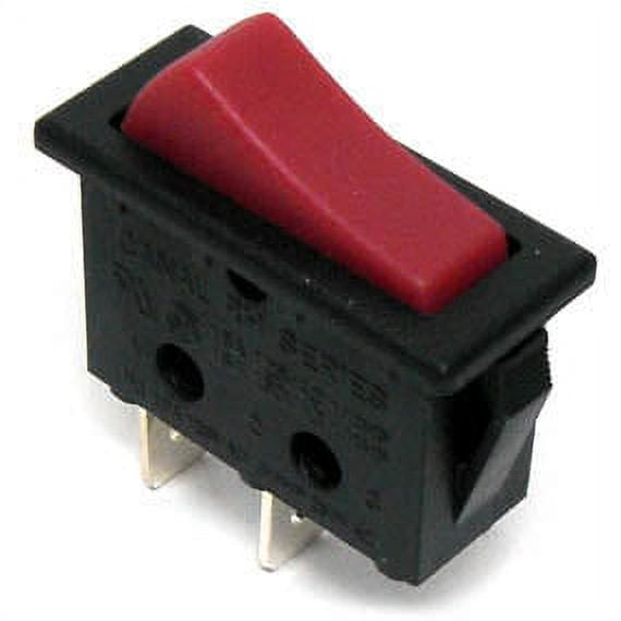 RH110-C2NBRN-DP - ROCKER SWITCH 1P1T 16A ON-OFF 125VAC QT 11X30MM ACTUATOR RED