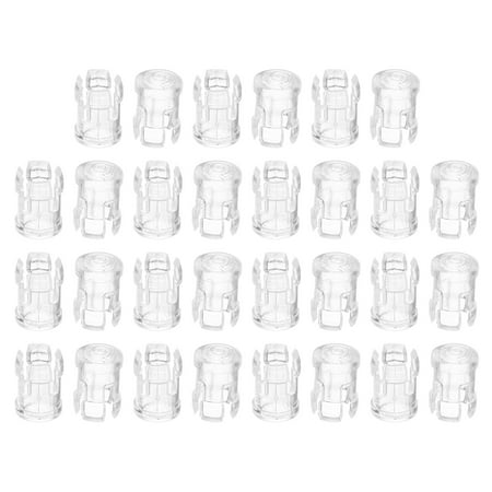 

Uxcell 3mm Clear Light Emitting Diode Holder Clip LED Lamp Socket Bulb Cap Protective Cover Transparent 30 Pack