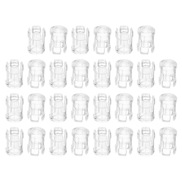 Unique Bargains 3mm Clip Support de Diode Électroluminescente Claire, LED Douille Ampoule Couvercle de Protection Transparent 30 Pack