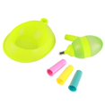 thumbnail image 1 of Dispensador de agua para gatos y perros, cuenco de pie con altura ajustable (verde), 1 of 11