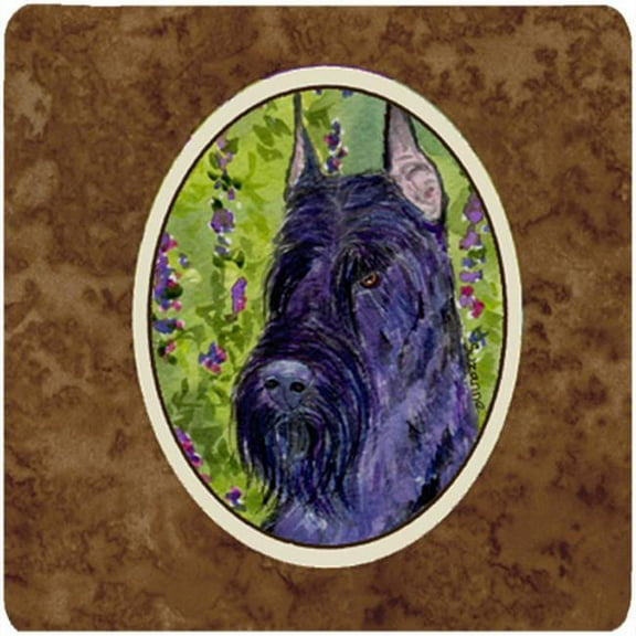 Scottish Terrier Foam Coasters - Set Of 4, 3.5 x 3.5 In.