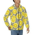 thumbnail image 4 of Zip Up Hoodies for Men - yellow Lemon print Long Sleeve Comfrt Men'S Fashion Hoodies & Sweatshirts, Jackets for Men Hoodies Pullover Clothing Clothes with Pouch, 4 of 5