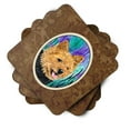 thumbnail image 2 of Carolines Treasures SS8431FC Norwich Terrier Foam Coaster Set of 4 3 1/2 x 3 1/2 multicolor, 2 of 3