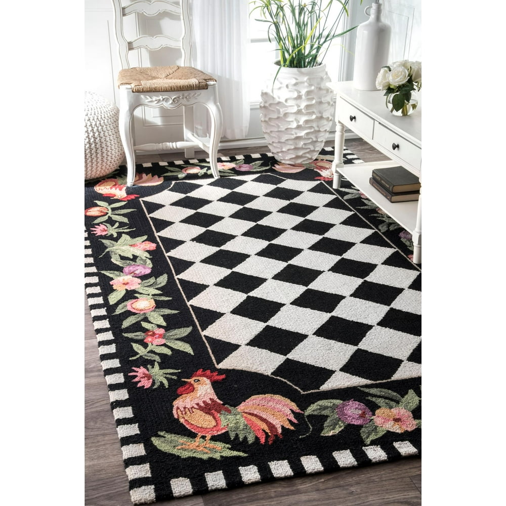 nuLOOM Angla Rooster Kitchen Rug Area Rug
