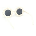 thumbnail image 4 of Girls Kids Size Heart Daisy Petal Round Circle Plastic Sunglasses White, 4 of 4