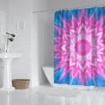 thumbnail image 2 of Pink Tie Dye Lotus Pattern Shower Curtain 72"x72" ,Bathroom Decorative Shower Curtains Set with 12 Hooks,Modern Waterproof Washable Shower Curtain, 2 of 6