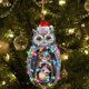 thumbnail image 3 of Gibobby Bufanda de Navidad 2021 Producto para la familia Árbol Navidad Adorno de búho de Navidad Adornos Bufanda Decoraciones Decoración de pollo personalizada(A), 3 of 5